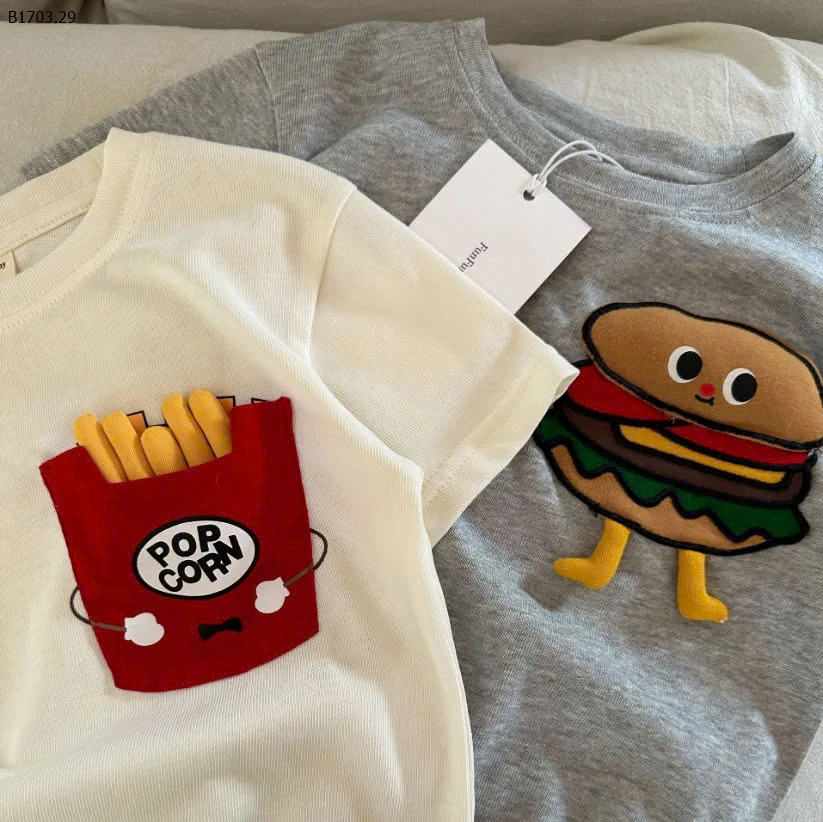 ÁO PHÔNG HAMBURGER, KHOAI TÂY CHIÊN-sỉ 125k