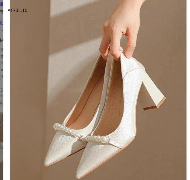 GIÀY NỮ MŨI NHỌN ĐẾ BẰNG ĐÍNH NGỌC -sỉ 173k