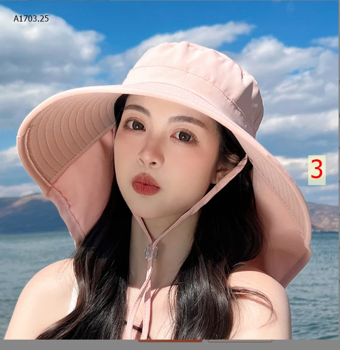MŨ CHỐNG NẮNG NỮ CHÙM GÁY-sỉ 77k