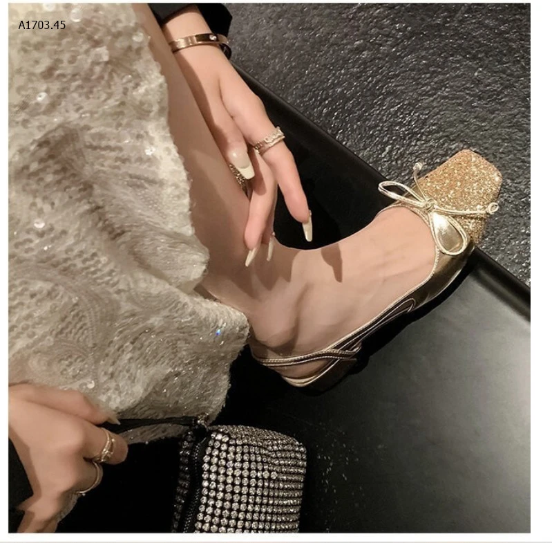 GIÀY CAO GÓT MARY.JEAN ĐÍNH sequin MŨI VUÔNG -sỉ 181k