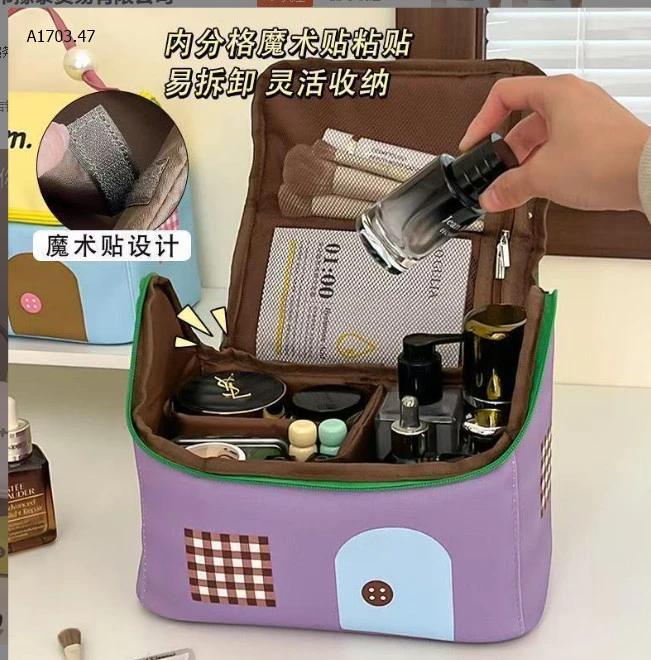 TÚI ĐỰNG ĐỒ TRANG ĐIỂM-sỉ 95k