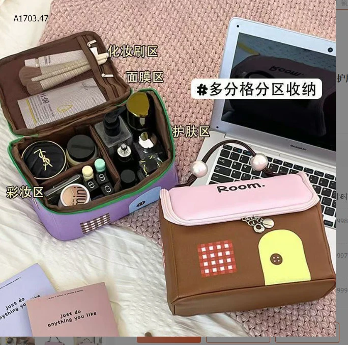 TÚI ĐỰNG ĐỒ TRANG ĐIỂM-sỉ 95k