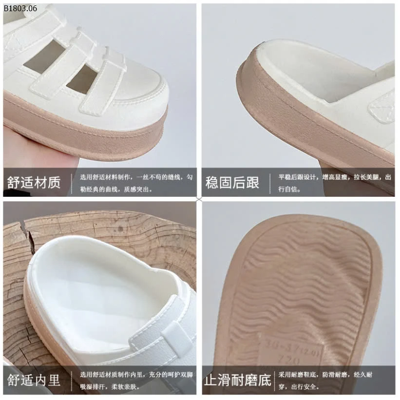 CHÂN ÁI MÙA MƯA- DÉP SỤC BÍT MŨI THOÁNG KHÍ-sỉ 68k