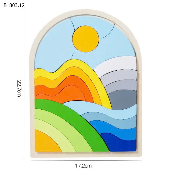 BẢNG XẾP HÌNH CẦU VỒNG-sỉ 67k