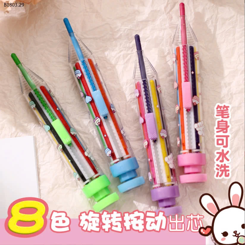 COMBO 2 BÚT BẤM MÀU SÁP -sỉ 56k/set 2c chọn màu