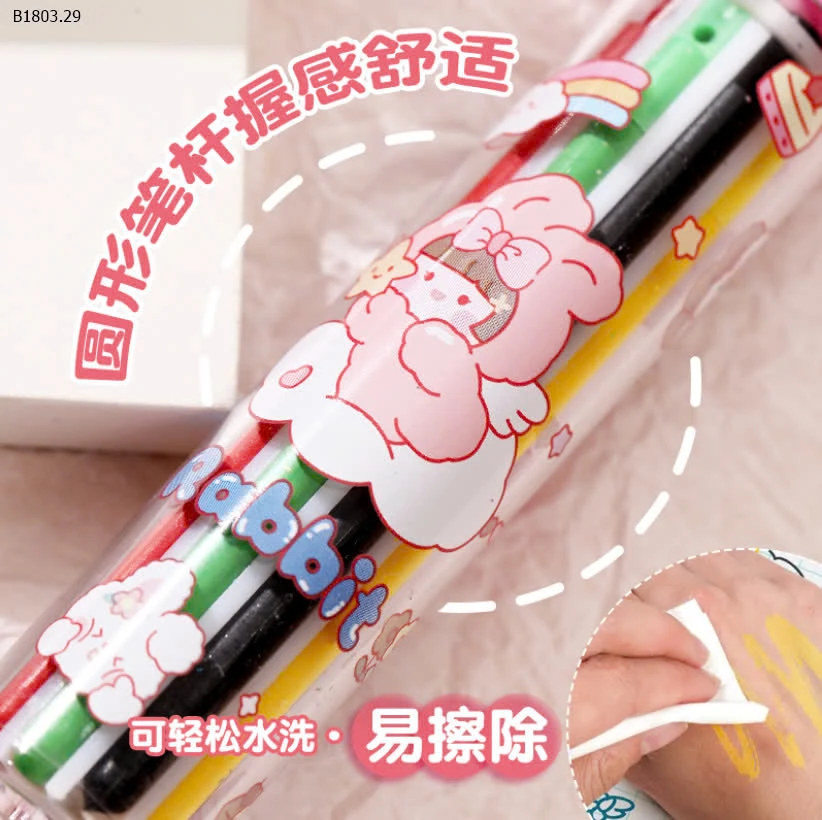 COMBO 2 BÚT BẤM MÀU SÁP -sỉ 56k/set 2c chọn màu