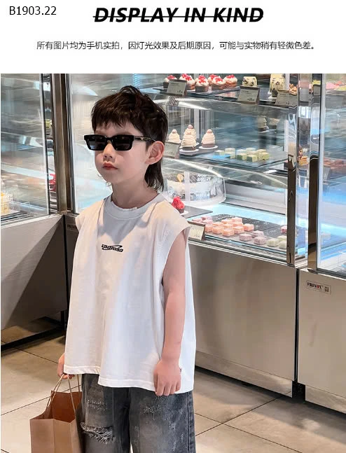 ÁO TANKTOP CHO BÉ TRAI -sỉ 135k