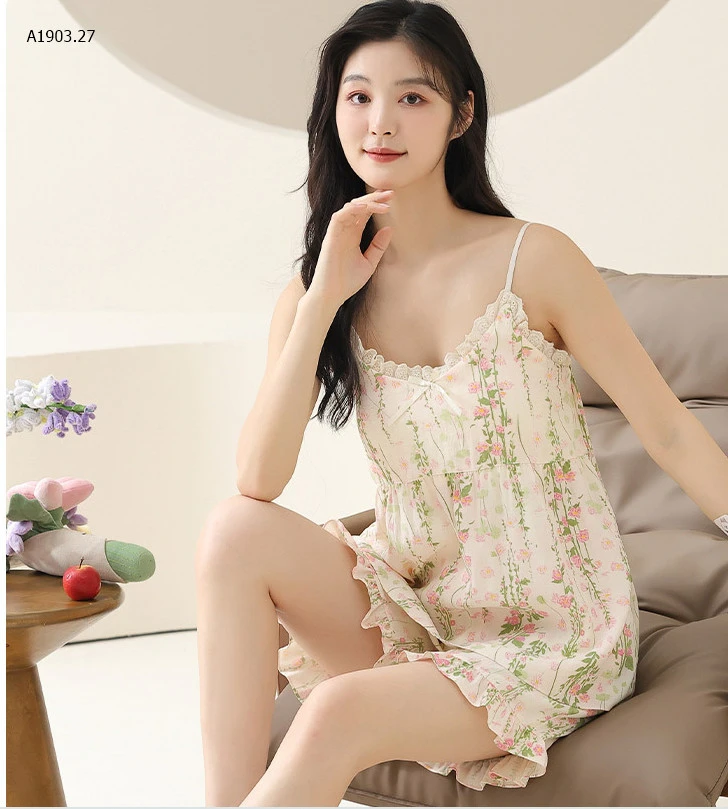BỘ ĐỒ NGỦ HAI DÂY KÈM BRA-sỉ 159k