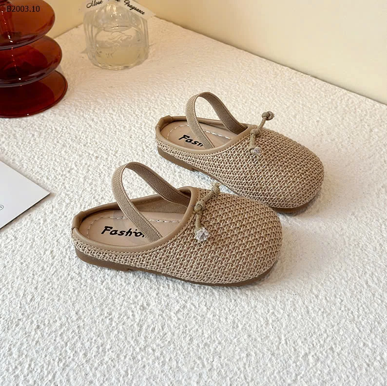 Sandal lưới cói quai chun -sỉ Sz 23-30 : 150k           Sz 31-34 : 160k