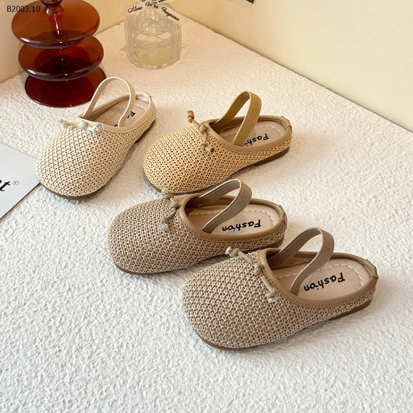 Sandal lưới cói quai chun -sỉ Sz 23-30 : 150k           Sz 31-34 : 160k