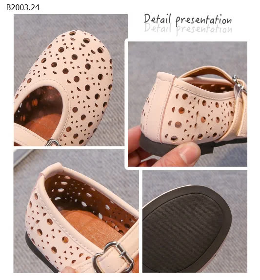 GIÀY BÚP BÊ LỖ RỖNG THOÁNG KHÍ BG-sỉ Sz 26-30 : 147k             Sz 31-36 : 156k 