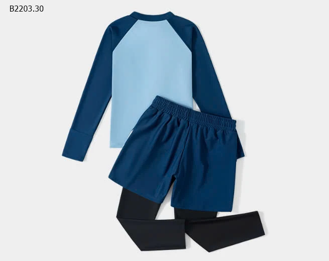 BỘ BƠI DÀI BÉ TRAI HÃNG YUKE CHỐNG NẮNG UPF 50+-sỉ 215k