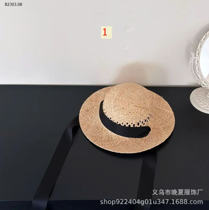 Mũ cói vành rộng cho bé -sỉ 130k