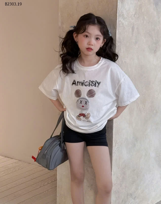 ÁO PHÔNG MICKEY PHỐI QẦN SHORT CHO BÉ-sỉ Áo : 116k           Quần : 98k