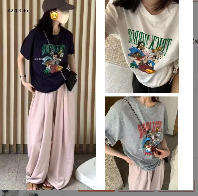 ÁO PHÔNG IN HÌNH NỮ-sỉ 135k