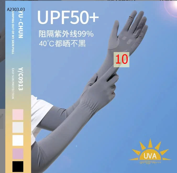 GĂNG TAY CHỐNG NẮNG DÁNG DÀI CAO CẤP UPF50+THẾ HỆ MỚI-sỉ 66k