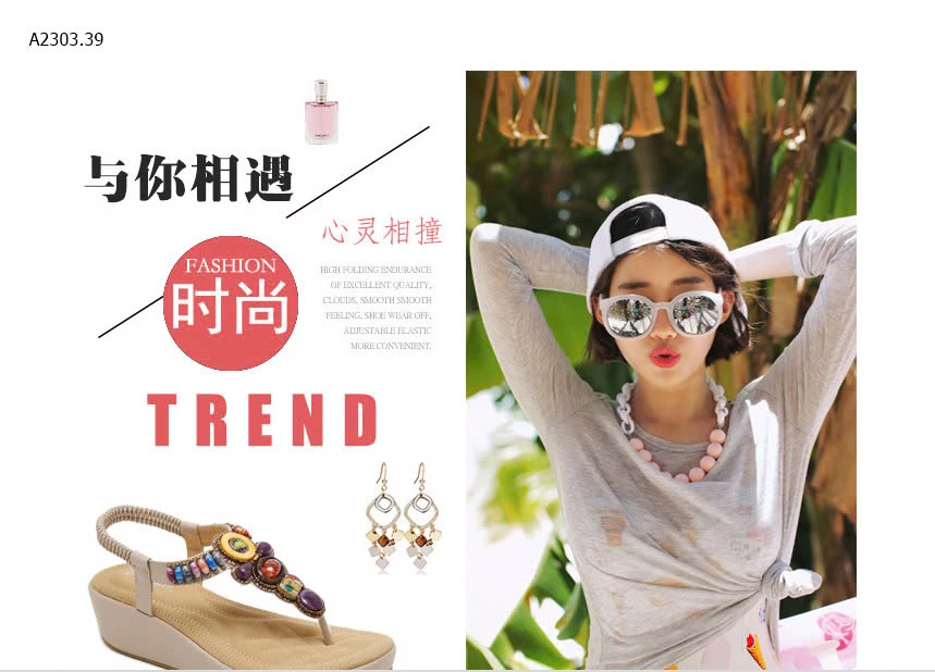 SANDAL ĐẾ XUỒNG BOHO SIKETU-sỉ 228k