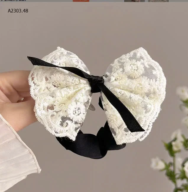 -Set dây buộc tóc Nơ ren dễ thươngsỉ 29k/set 2c 