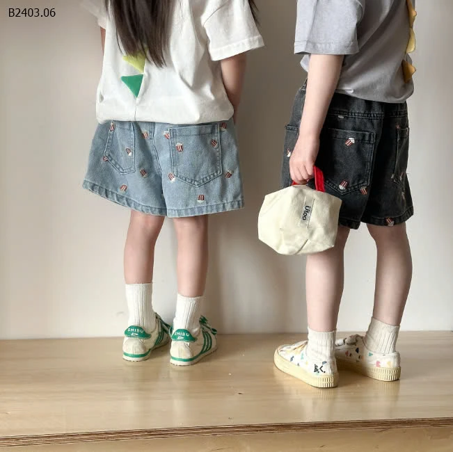 QUẦN SHORT JEAN CHO BÉ GÁI -sỉ 161k