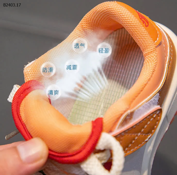 GIÀY THỂ THAO PHỐI MÀU CÁ TÍNH CHO BÉ-sỉ 154k