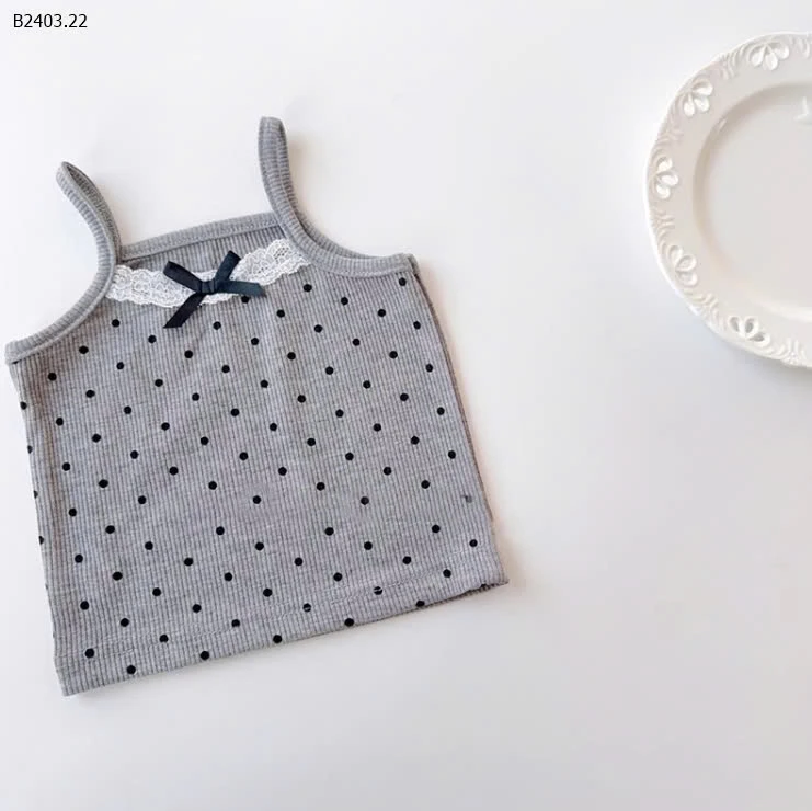 ÁO 2 DÂY CHẤM BI T&QKIDS-sỉ 103k