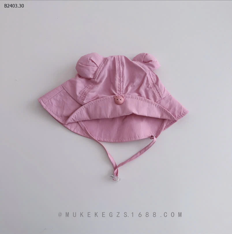 MŨ BÈO TAI GẤU KÈM QUAI CHO BÉ -sỉ 86k