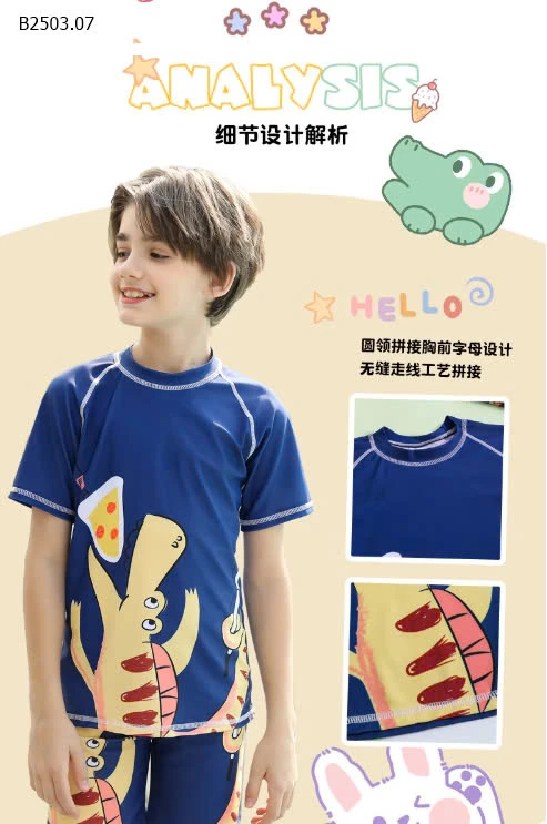 BỘ BƠI BÉ TRAI SZ ĐẠI-sỉ 224k