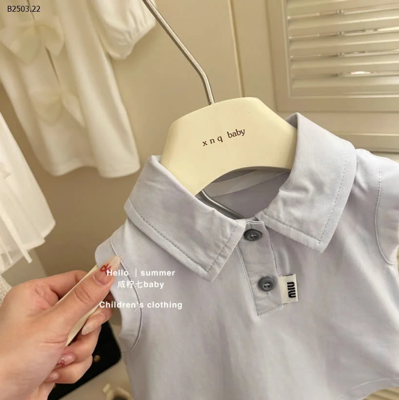 Set áo polo mix chân váy minmin -sỉ 153k