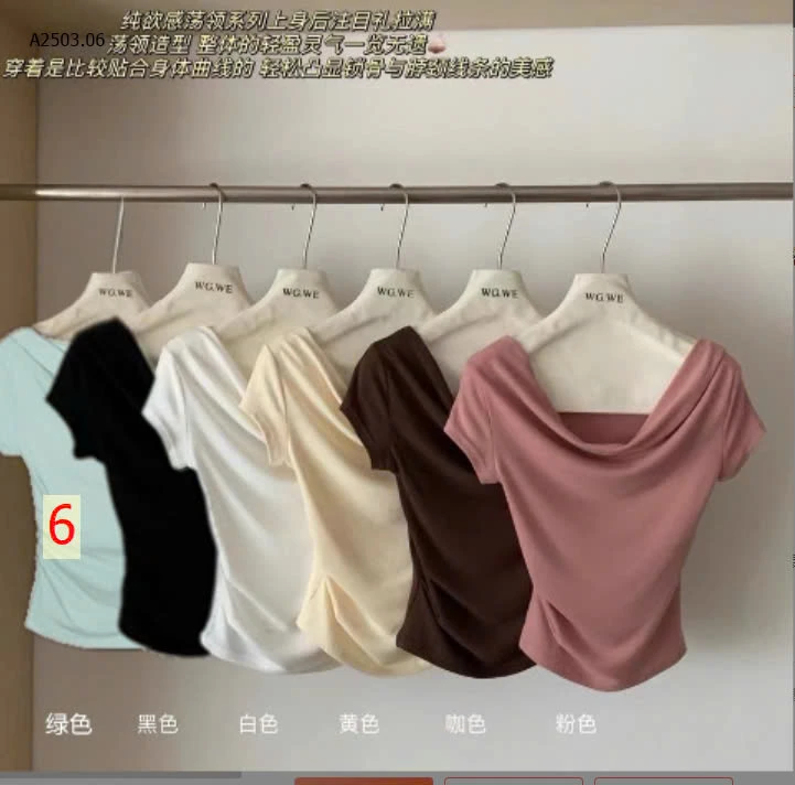 Áo trễ vai nữ tay ngắn-sỉ 75k