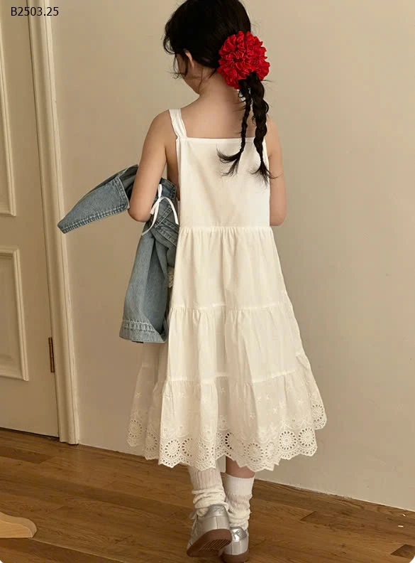 Set áo jean mix váy trắng phối ren 2s bản to-sỉ Áo : 222k            Váy : 217k