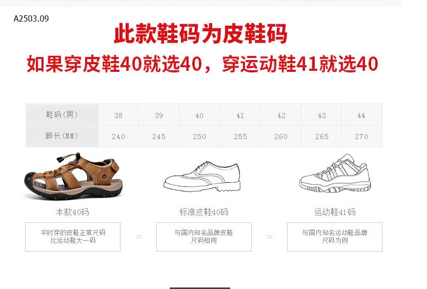 SANDAL BÍT MŨI NAM sỉ 190k