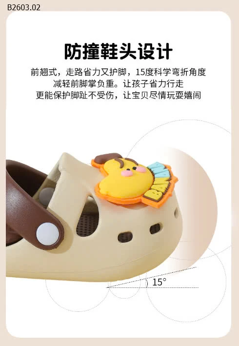 CROCS EVA STICKER 3D CHO BÉ TRAI BÉ GÁI-sỉ 78k