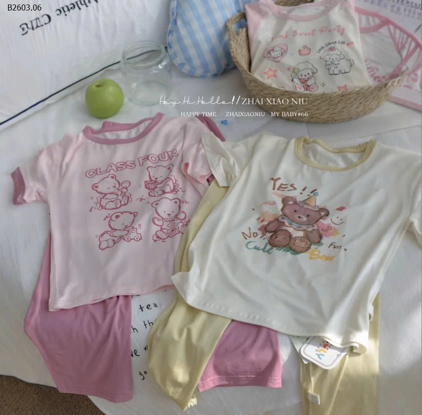 BỘ MẶC NHÀ CHO BÉ -sỉ 117k