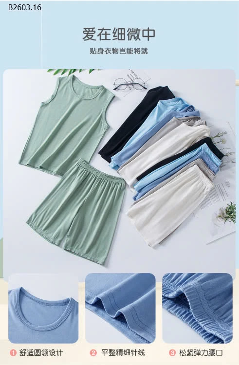 BỘ BA LỖ CHO BÉ TRAI-sỉ Sz 90-130 : 67k           Sz 140-180 : 94k