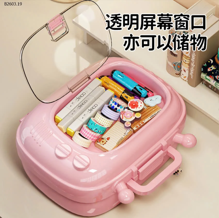 HỘP ĐỰNG ĐỒ TRANG ĐIỂM ĐA DI NĂNG CHO BÉ-sỉ 87k