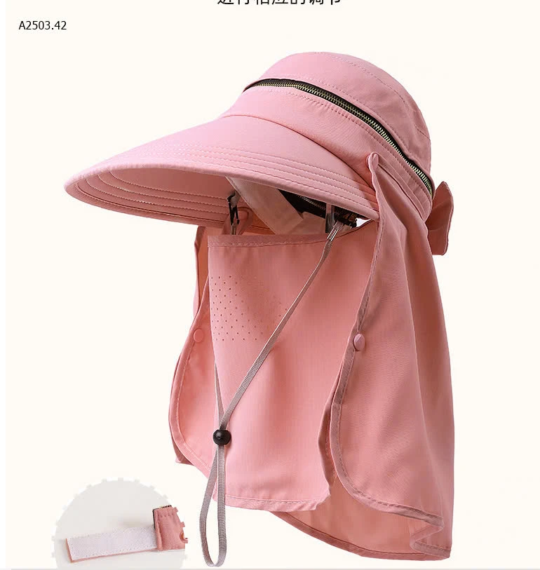 MŨ CHỐNG NẮNG KÈM KHẨU TRANG-sỉ 141k