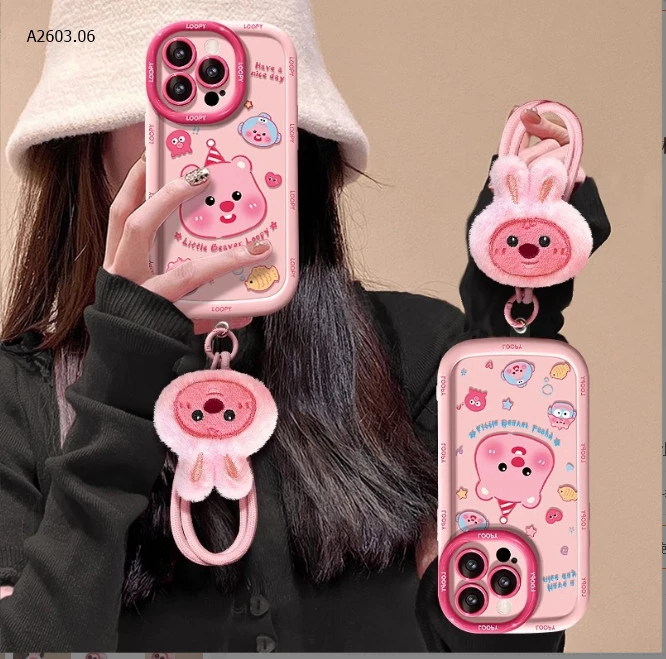 ỐP ĐIỆN THOẠI HỒNG KÈM DÂY ĐEO-sỉ 51k