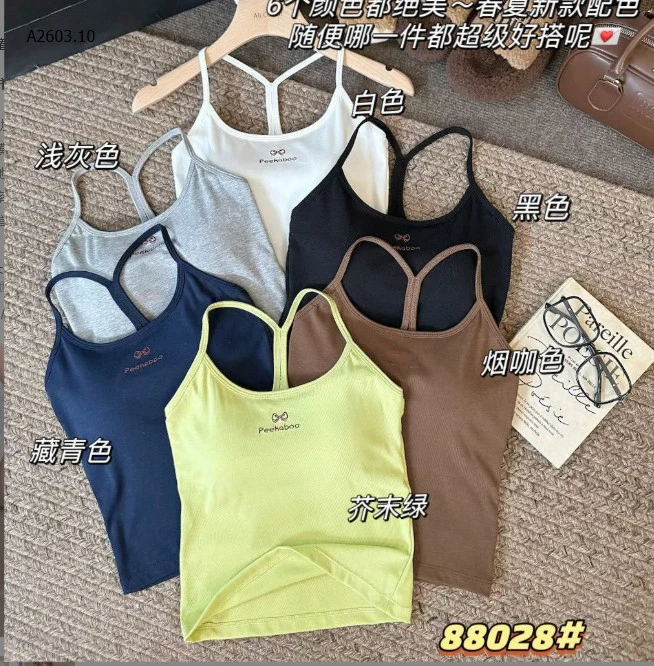 ÁO 2 DÂY CÓ ĐỆM NGỰC NỮ sỉ 82k