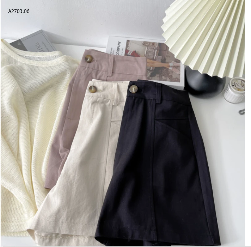 QUẦN SHORT CẠP CAO DÁNG A CHO NỮ-sỉ 183k