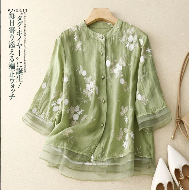 ÁO SƠ MI  HOA  NỮ-sỉ 159k