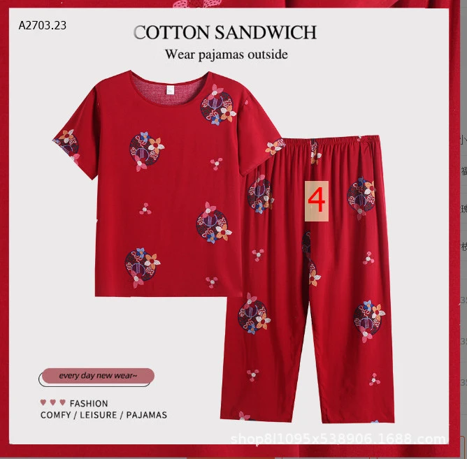 BỘ MẶC NHÀ TRUNG NIÊN -sỉ 105k