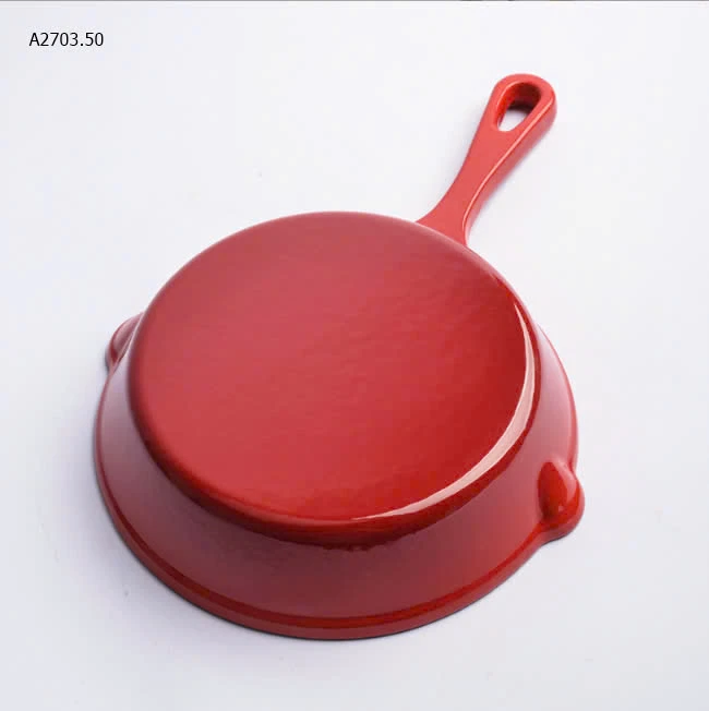 Chảo gang đỏ nhà Kitchen happiness-sỉ 178k