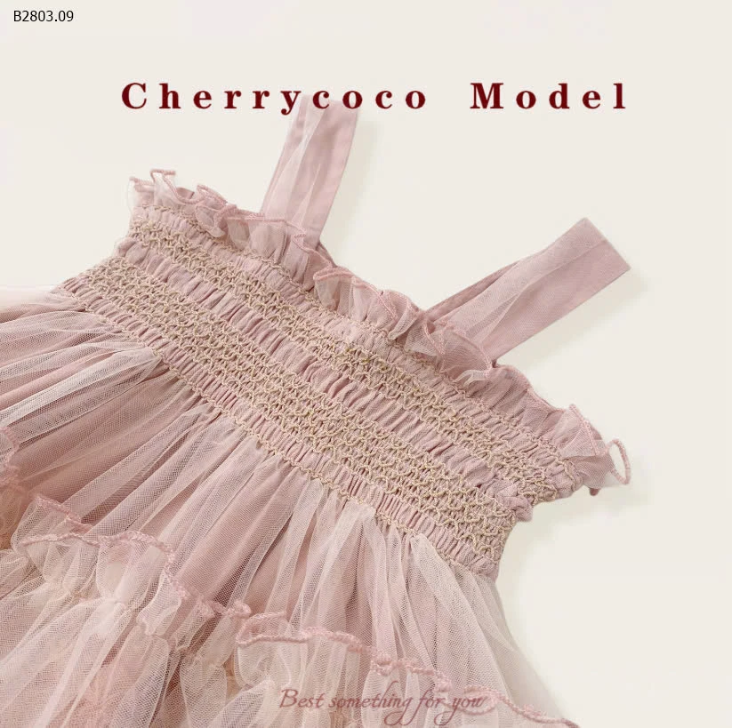 VÁY CÔNG CHÚA XÒE BÉ GÁI CHERRY.COCO-sỉ 253k
