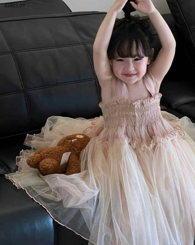 VÁY CÔNG CHÚA XÒE BÉ GÁI CHERRY.COCO-sỉ 253k