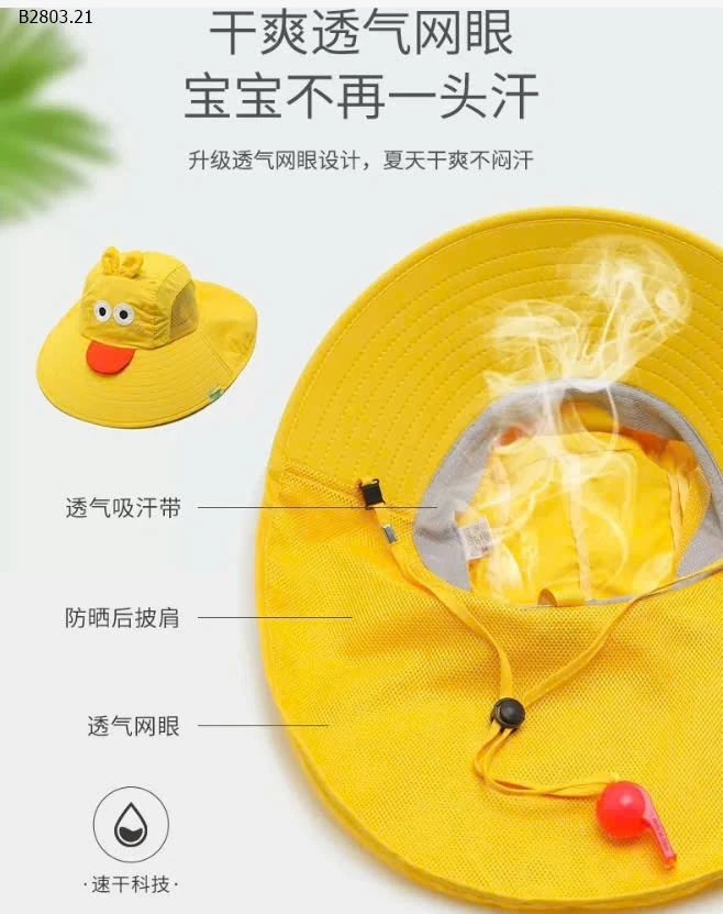 MŨ CHỐNG NẮNG TÁN RỘNG THÚ CƯNG-sỉ 58k