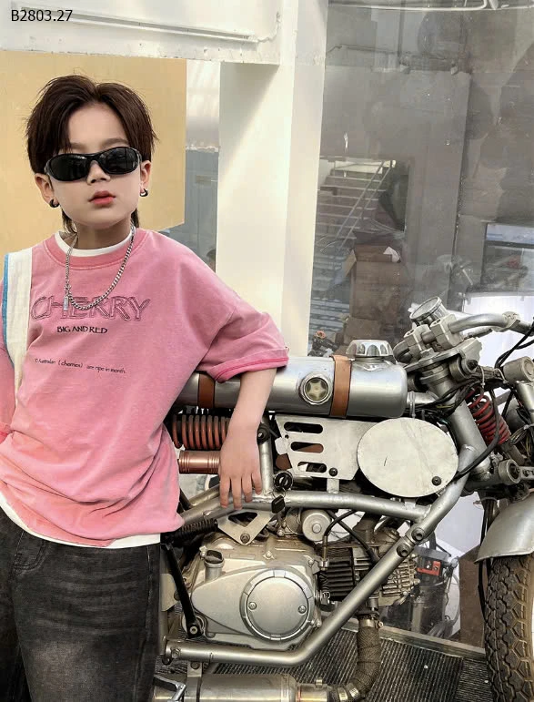 ÁO THUN IN CHỮ CHERRY SNIDOL-sỉ Sz 90-140 : 159k           Sz 150-160 : 179k 