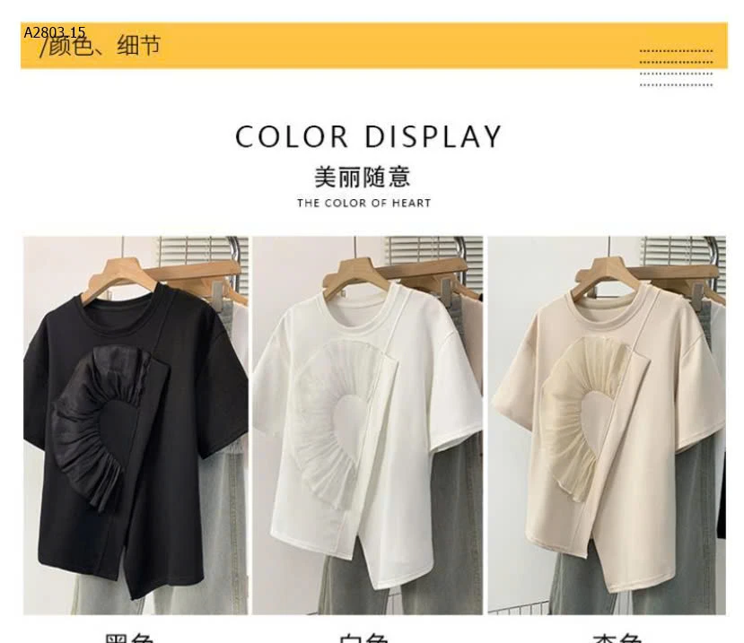 ÁO PHÔNG LỆCH VẠT NỮ -sỉ 145k