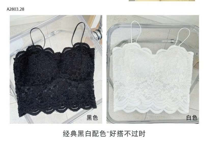 ÁO BRA REN CHO NỮ  DÁNG CROPTOP-sỉ 63k