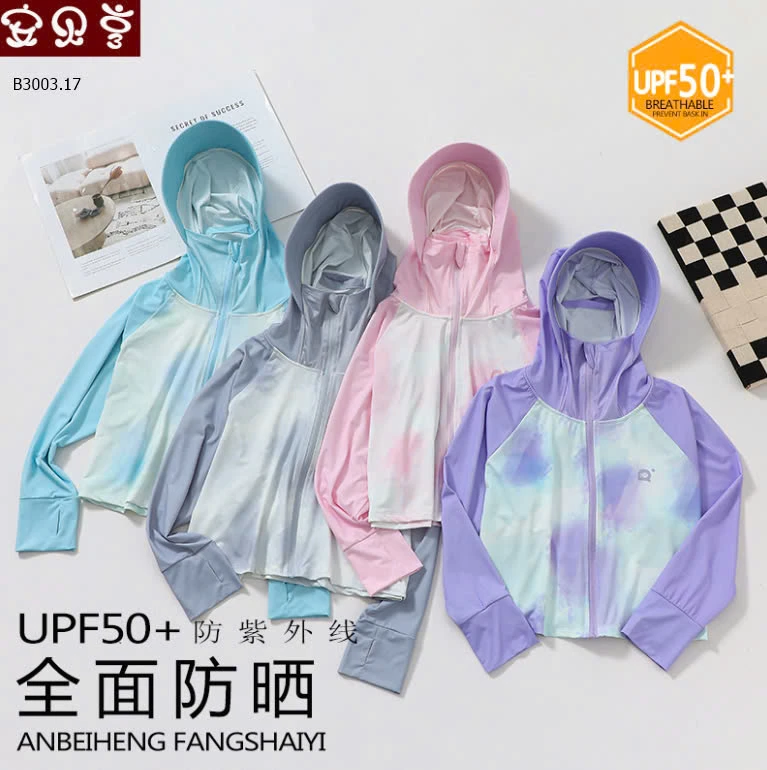 ÁO CHỐNG NẮNG MÀU LOANG CHO BÉ -sỉ 135k