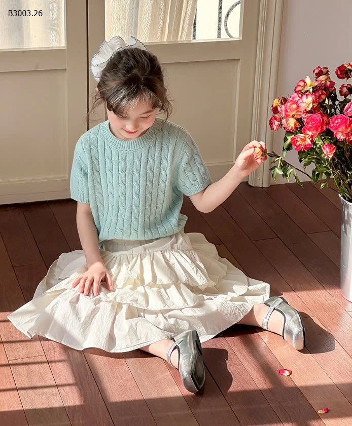 ÁO THUN DỆT KIM BÉ -sỉ Sz 90-150 : 127k                 Sz 160 : 139k  